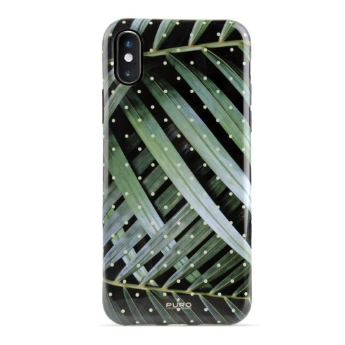 Kup Etui PURO Glam Frunze Tropicale pentru Apple iPhone XS Max (Frunze Strălucitoare) - PUR048BRILEA - {ean13} - Sklep Home Screen