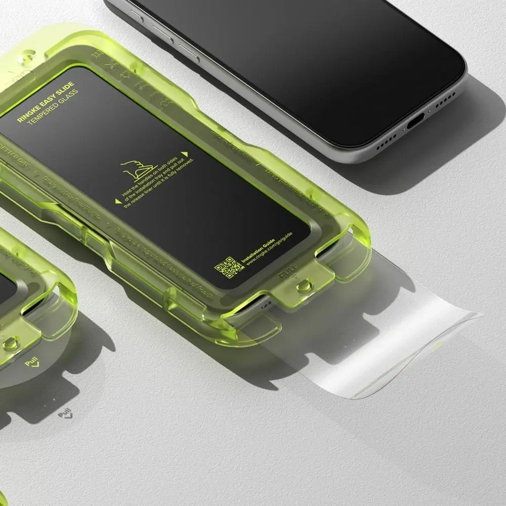 Szkło hartowane Ringke Easy Slide do Apple iPhone 17 Pro Black [2 PACK]