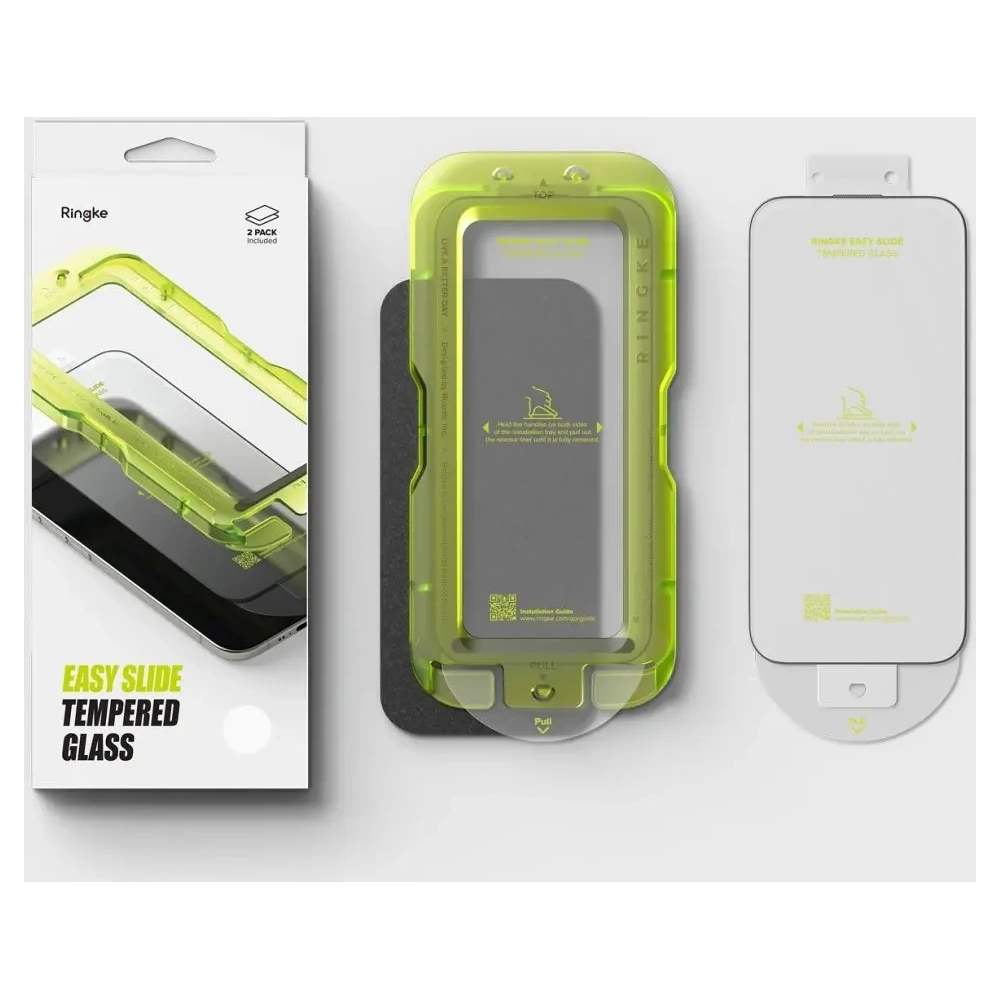 Szkło hartowane Ringke Easy Slide do Apple iPhone Air Black [2 PACK]