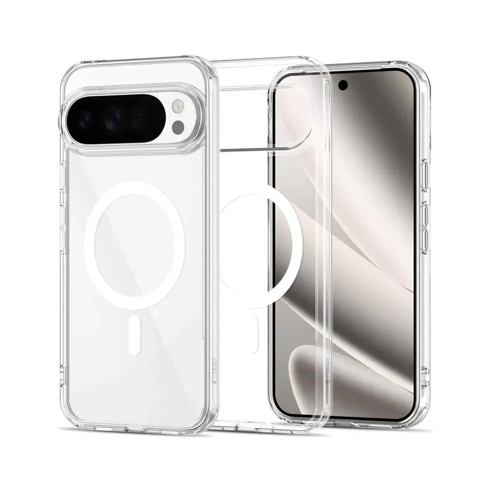 Etui Tech-Protect Flexair Hybrid MagSafe do Google Pixel 10 / 10 Pro Clear