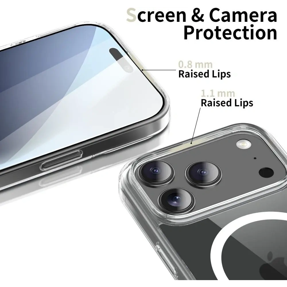 Etui Tech-Protect Flexair Hybrid MagSafe do Google Pixel 10 / 10 Pro Clear