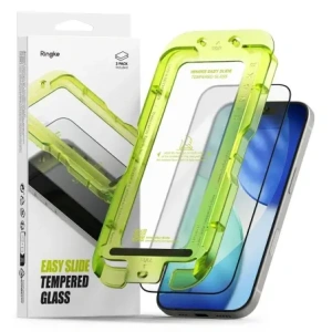 Szkło hartowane Ringke Easy Slide do Apple iPhone 17 Black [2 PACK]