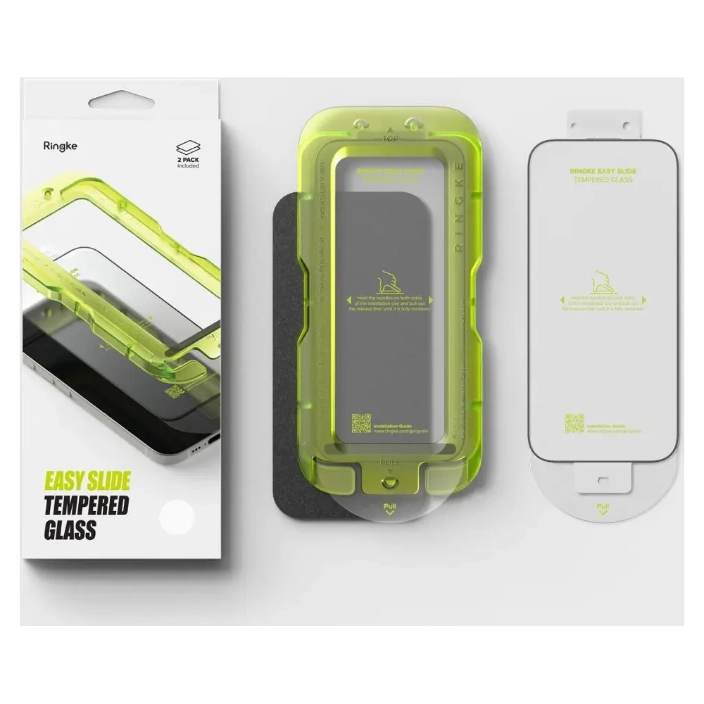 Szkło hartowane Ringke Easy Slide do Apple iPhone 17 Black [2 PACK]