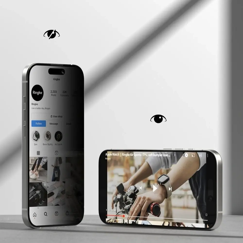 Szkło prywatyzujące Ringke Easy Slide do Apple iPhone 17 Privacy [2 PACK]