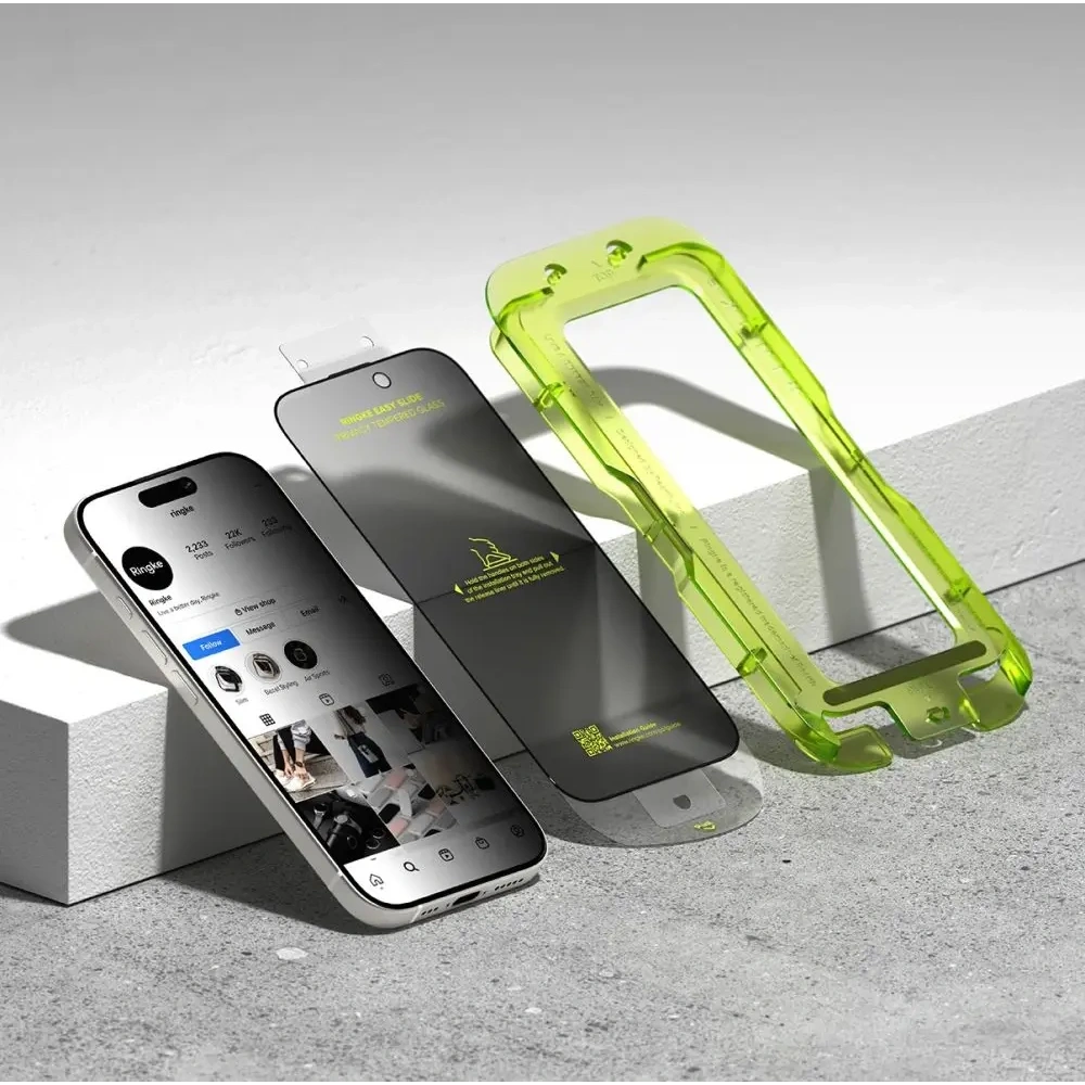 Szkło prywatyzujące Ringke Easy Slide do Apple iPhone 17 Privacy [2 PACK]