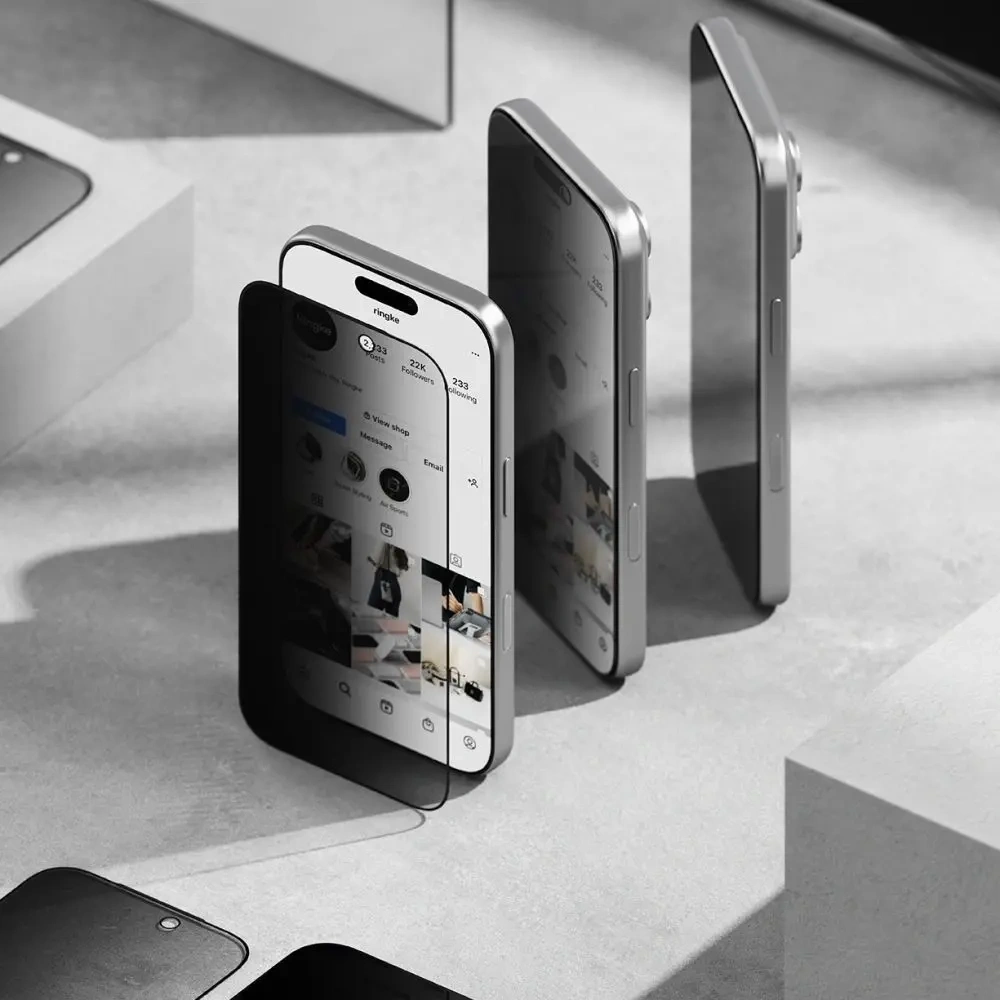 Szkło prywatyzujące Ringke Easy Slide do Apple iPhone 17 Privacy [2 PACK]