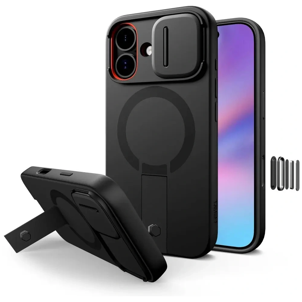 Etui Tech-Protect Kevlar Aura MagSafe do Apple iPhone 17 Black