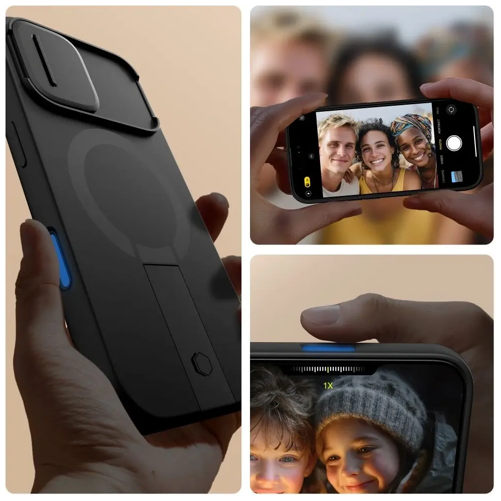 Etui Tech-Protect Kevlar Aura MagSafe do Apple iPhone 17 Black