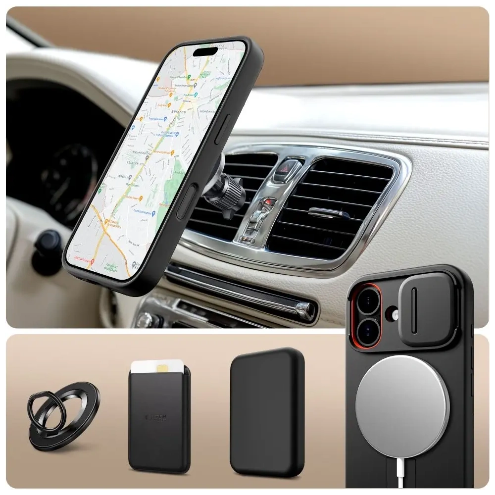 Etui Tech-Protect Kevlar Aura MagSafe do Apple iPhone 17 Black