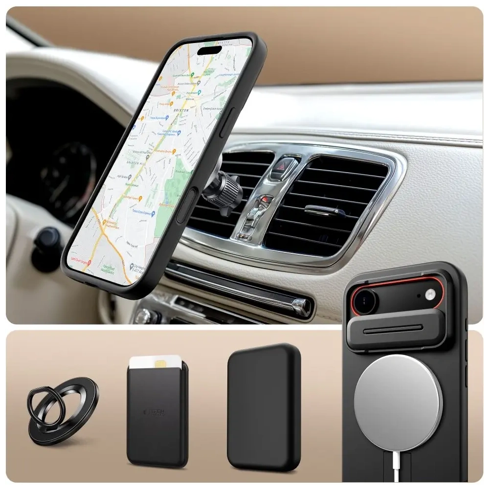 Etui Tech-Protect Kevlar Aura MagSafe do Apple iPhone Air Black