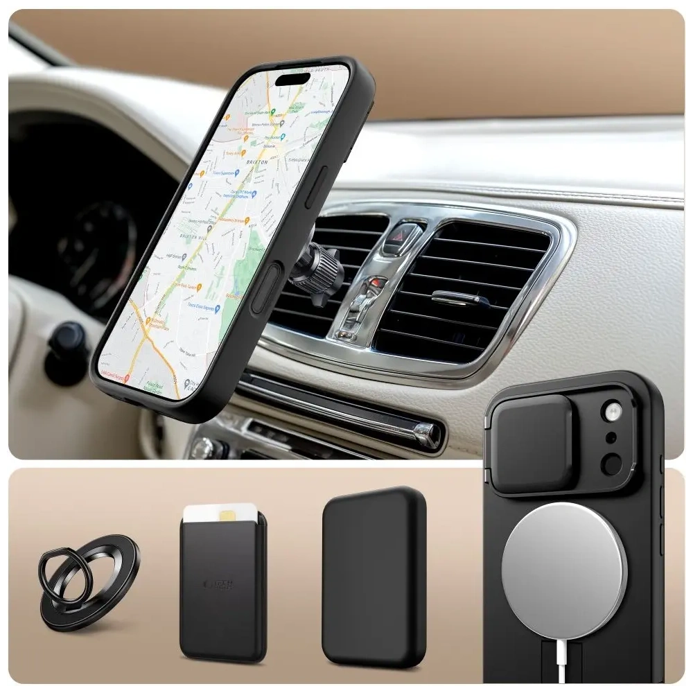 Etui Tech-Protect Kevlar Aura MagSafe do Apple iPhone 17 Pro Max Black