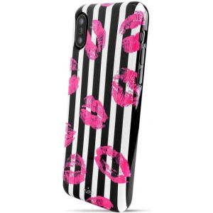 Kup Apple PURO Glam Miami Stripes Tasche iPhone XS/X (Kuss) - PUR052KIS - {ean13} - Sklep Home Screen