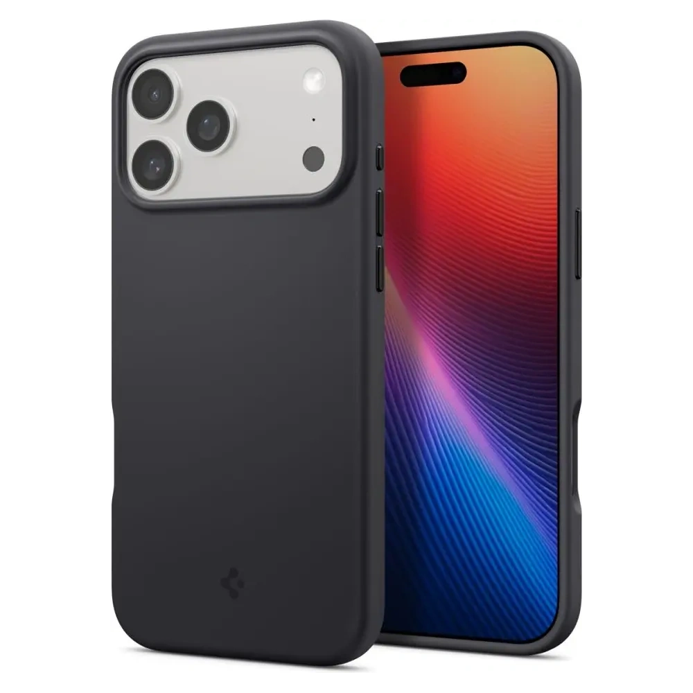 Etui Spigen Silicone Fit Mag MagSafe do Apple iPhone 17 Pro Max Black