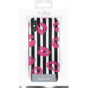 Kup Apple PURO Glam Miami Stripes Tasche iPhone XS/X (Kuss) - PUR052KIS - {ean13} - Sklep Home Screen