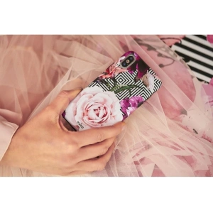 Kup Etui PURO Glam Geo Flowers Apple iPhone XS/X (Pink Peonies) - PUR051PNK - {ean13} - Sklep Home Screen