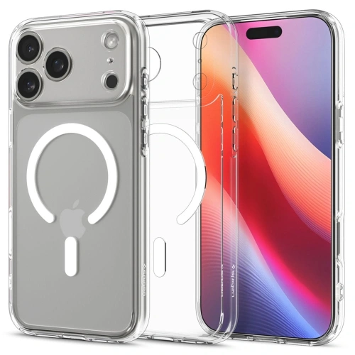 Etui Spigen Ultra Hybrid Mag MagSafe do Apple iPhone 17 Pro Max Clear/white