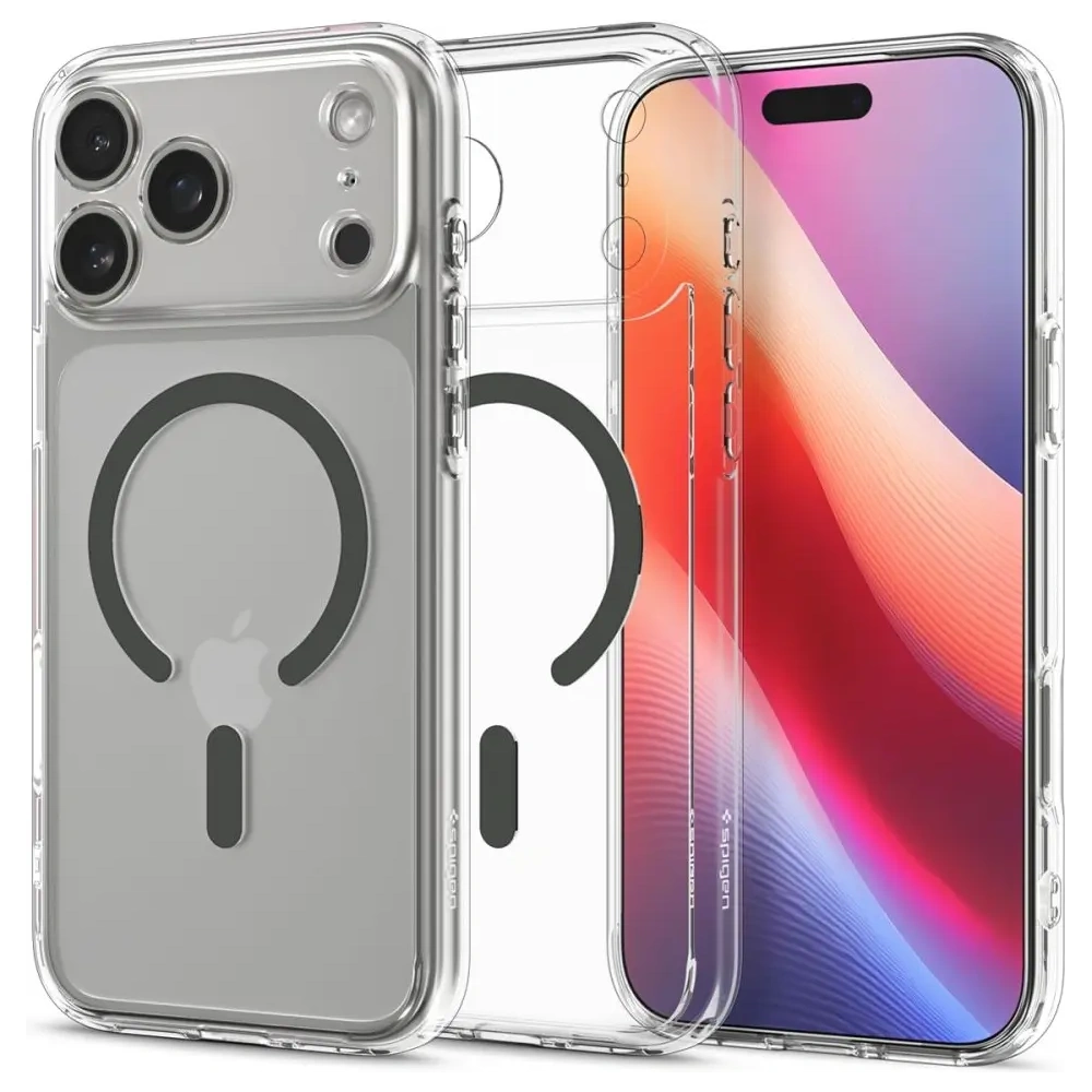 Etui Spigen Ultra Hybrid Mag MagSafe do Apple iPhone 17 Pro Max Clear/graphite