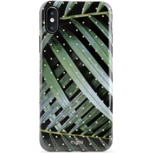 Kup Apple PURO Glam Tropical Leaves Case iPhone XS/X (Brilliant Leaves) - PUR053BRILEA - {ean13} - Sklep Home Screen