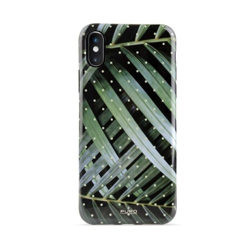 Kup Apple PURO Glam Tropical Leaves Case iPhone XS/X (Brilliant Leaves) - PUR053BRILEA - {ean13} - Sklep Home Screen