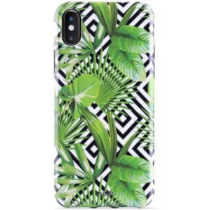 Kup Apple PURO Glam Tropical Leaves Tasche iPhone XS/X (Geometrischer Dschungel) - PUR054GEOJUN - {ean13} - Sklep Home Screen