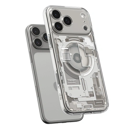 Etui Spigen Ultra Hybrid Mag MagSafe do Apple iPhone 17 Pro Max Zero One Natural Titanium