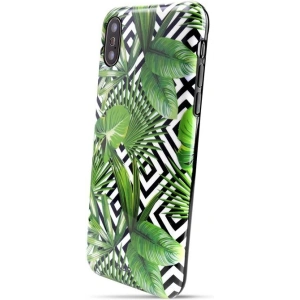 PURO Glam Tropical Leaves Apple iPhone XS/X (Geometric Jungle)