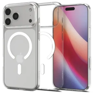 Etui Spigen Liquid Crystal Mag MagSafe do Apple iPhone 17 Pro Max Clear/white