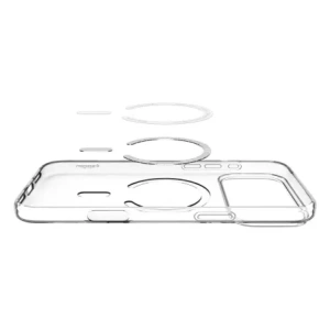 Etui Spigen Liquid Crystal Mag MagSafe do Apple iPhone 17 Pro Max Clear/white