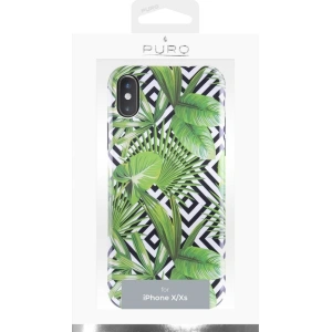 Kup Apple PURO Glam Tropical Leaves Tasche iPhone XS/X (Geometrischer Dschungel) - PUR054GEOJUN - {ean13} - Sklep Home Screen
