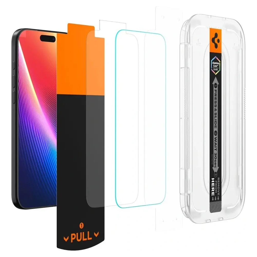 Szkło prywatyzujące Spigen Glas.tr ez Fit Pro do Apple iPhone 16 Pro Max / 17 Pro Max Privacy
