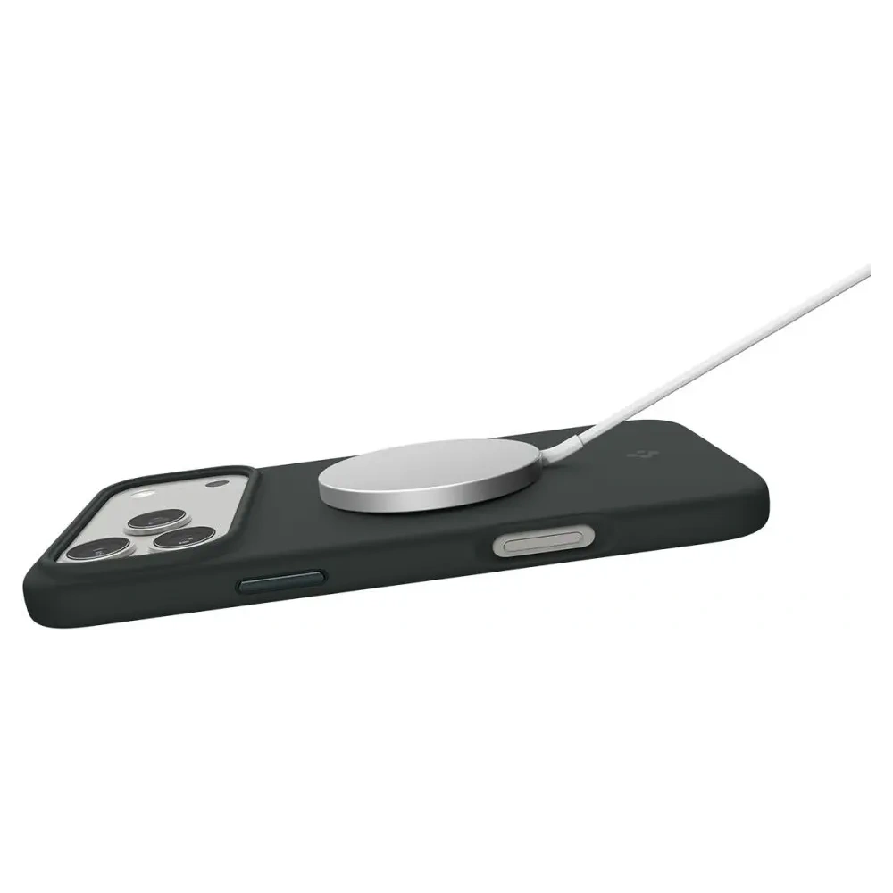 Etui Spigen Silicone Fit Mag MagSafe do Apple iPhone 17 Pro Abyss Green