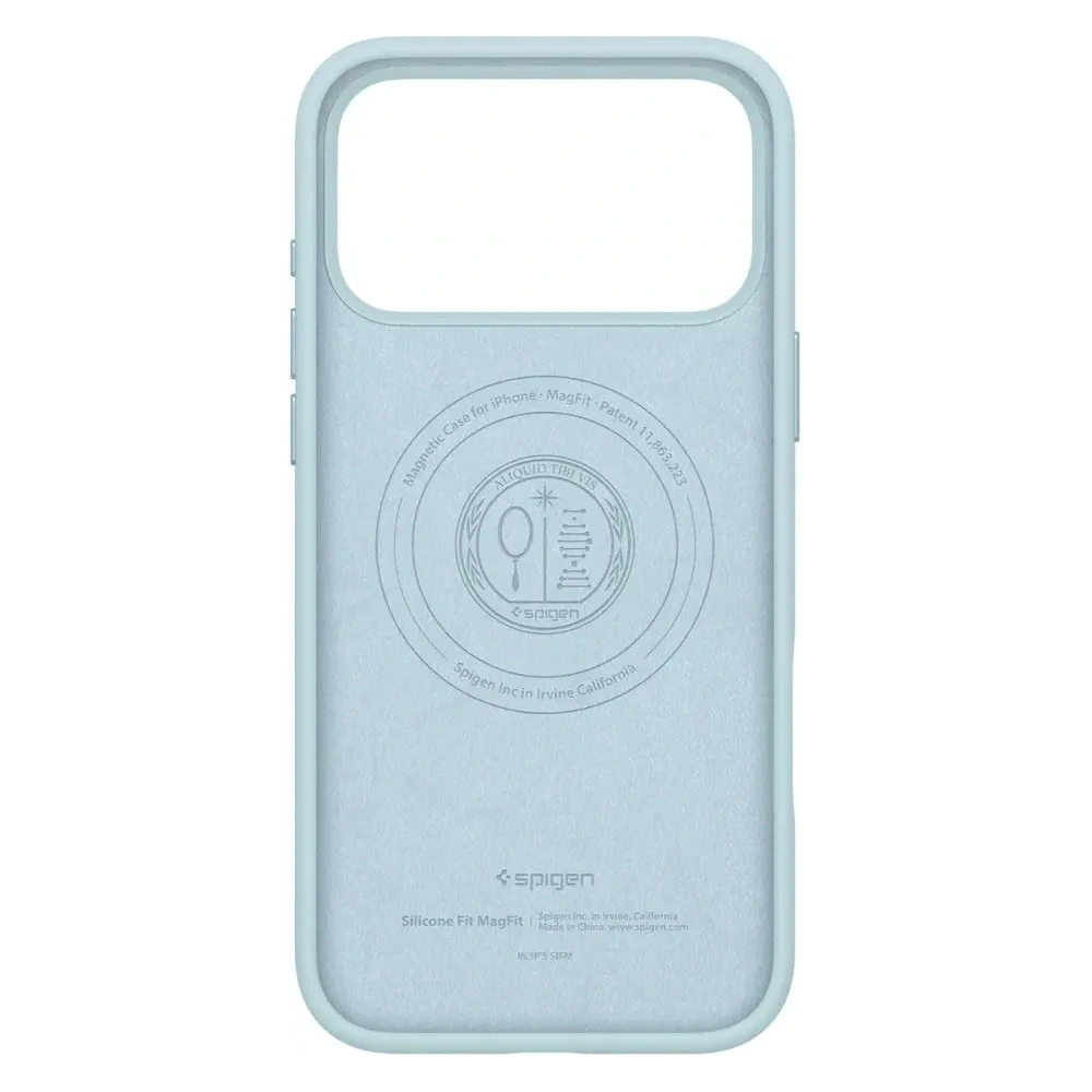 Etui Spigen Silicone Fit Mag MagSafe do Apple iPhone 17 Pro Mute Blue