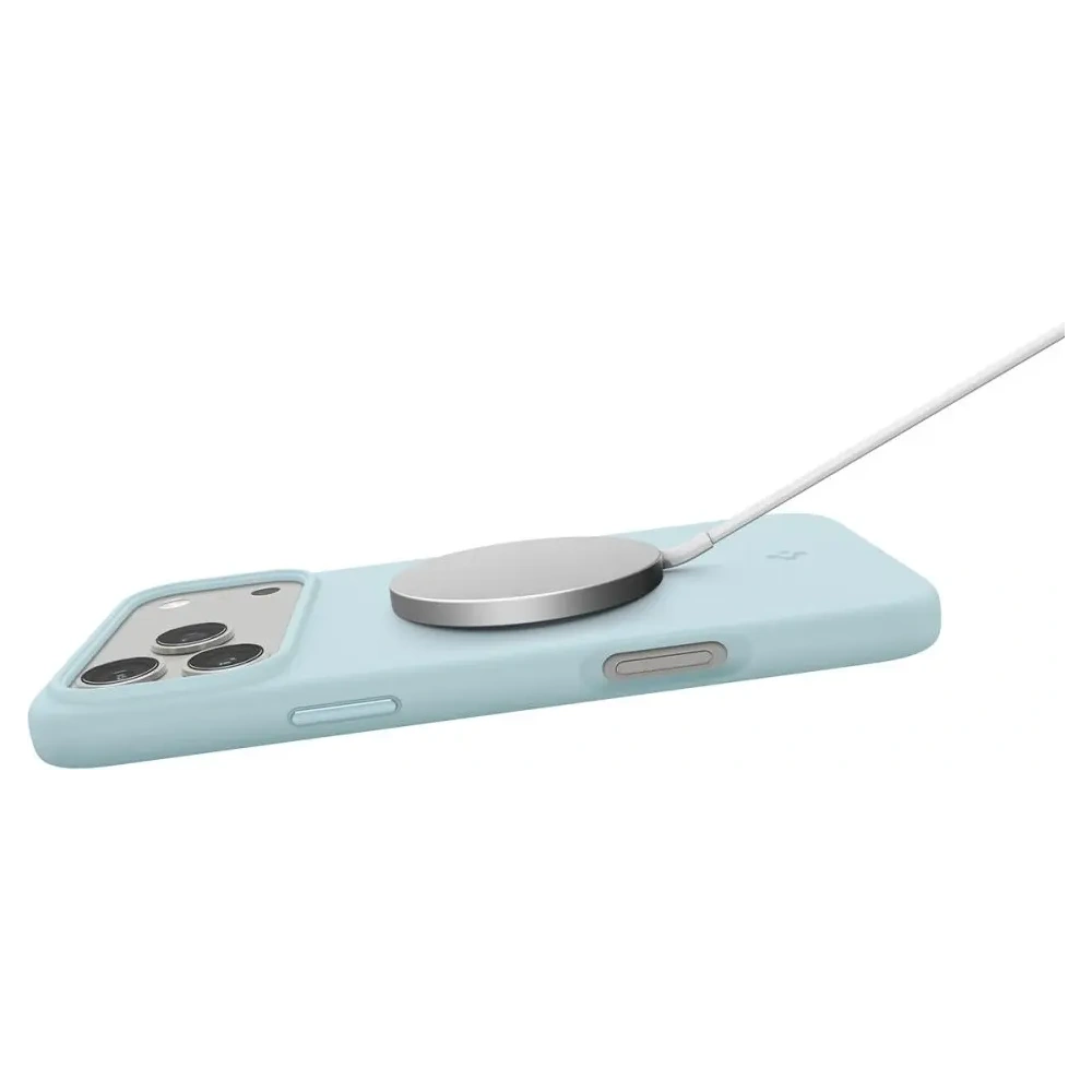 Etui Spigen Silicone Fit Mag MagSafe do Apple iPhone 17 Pro Mute Blue