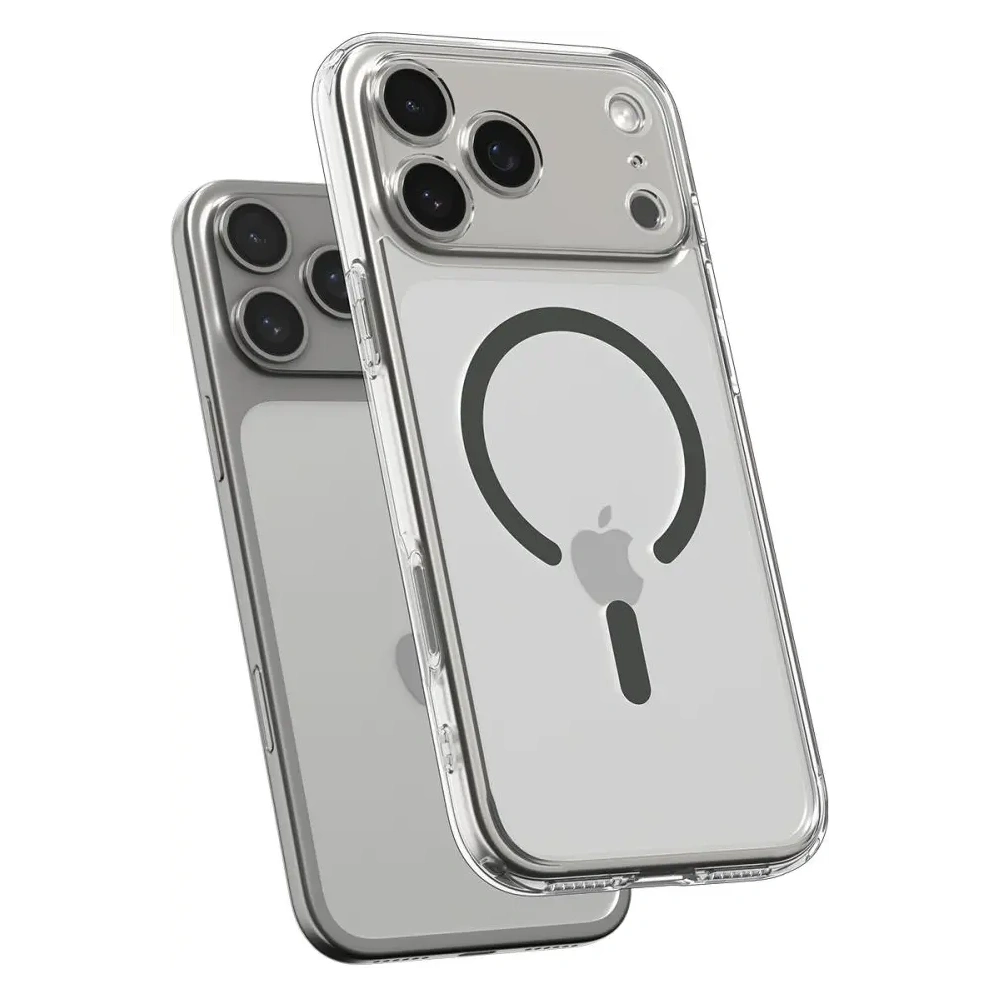 Etui Spigen Ultra Hybrid Mag MagSafe do Apple iPhone 17 Pro Clear/graphite