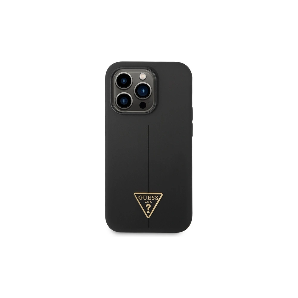 [CR] Etui Guess GUHCP14XSLTGK Apple iPhone 14 Pro Max czarny/black hardcase Silicone Triangle