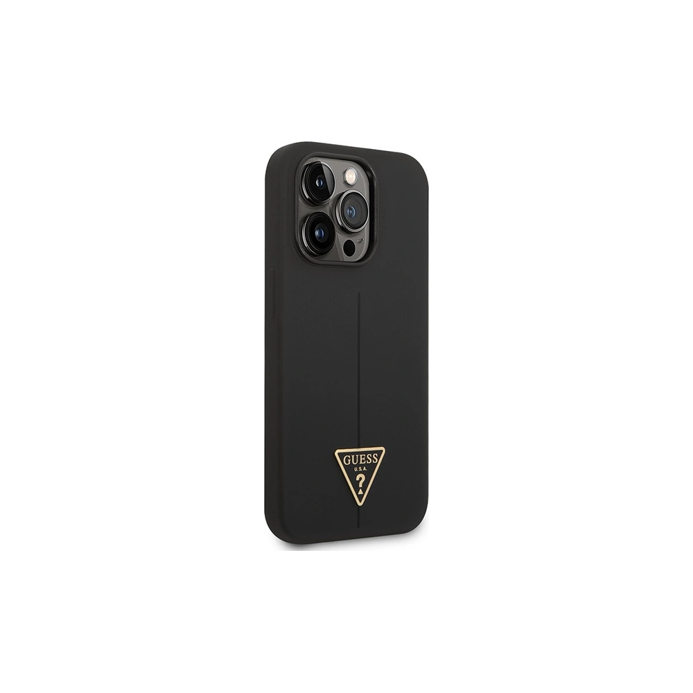 [CR] Etui Guess GUHCP14XSLTGK Apple iPhone 14 Pro Max czarny/black hardcase Silicone Triangle