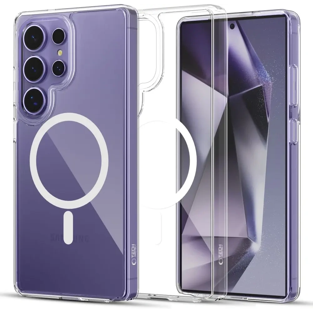[CR] Etui Tech-Protect Flexair Hybrid MagSafe Samsung Galaxy S25 Ultra Clear