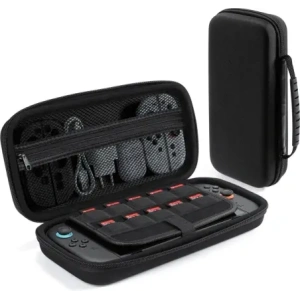 Etui Dux Ducis do Nintendo Switch 2 z rączką i przegródkami na gry czarny