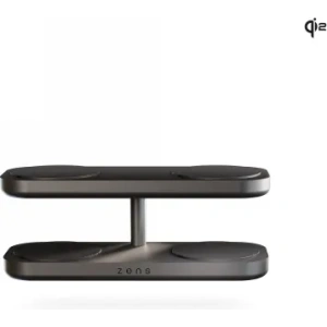 Ładowarka bezprzewodowa ZENS Quattro Wireless Charger Pro 4 Qi2 do czterech urządzeń (4x15W) kompatybilna z MagSafe (bla