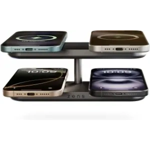 Ładowarka bezprzewodowa ZENS Quattro Wireless Charger Pro 4 Qi2 do czterech urządzeń (4x15W) kompatybilna z MagSafe (bla