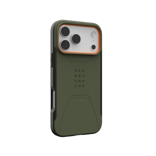 Etui UAG Urban Armor Gear Civilian MagSafe do Apple iPhone 17 Pro Max MagSafe (olive/orange)