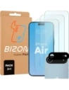 3x Szkło hartowane + szybka na aparat Bizon Glass Clear Pack do Apple iPhone Air