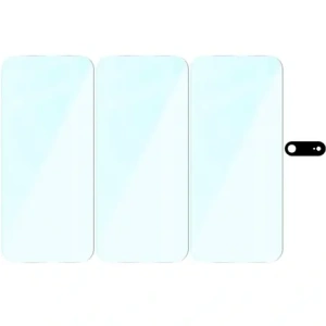 3x Szkło hartowane + szybka na aparat Bizon Glass Clear Pack do Apple iPhone Air