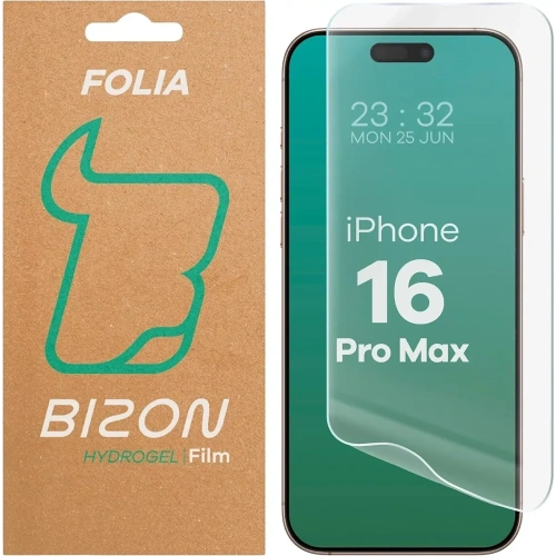 Folia hydrożelowa na ekran Bizon Glass Hydrogel Front do Apple iPhone 16 Pro Max