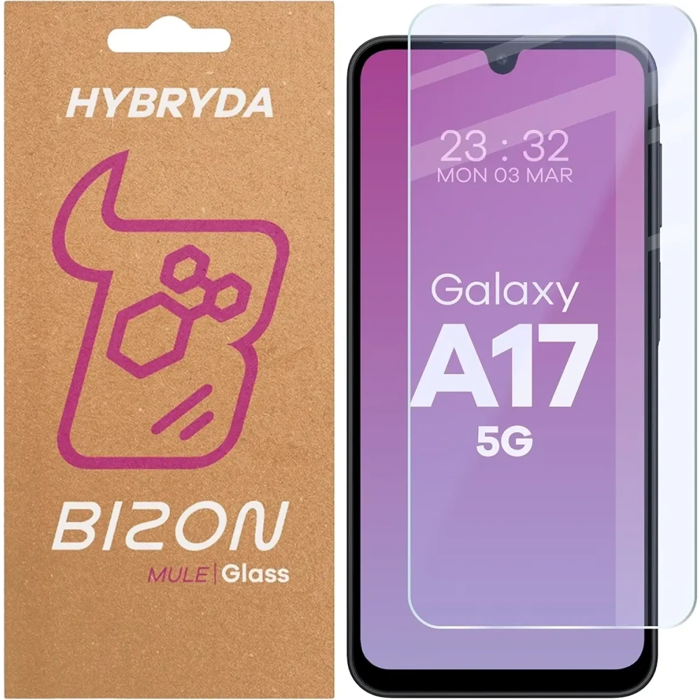 Elastyczne szkło hybrydowe Bizon Glass Mule do Samsung Galaxy A17 5G