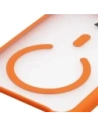 Etui z pierścieniem magnetycznym Bizon Case MatteO do Apple iPhone 17 Pro Max przydymione-pomarańczowe