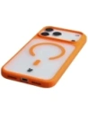 Etui z pierścieniem magnetycznym Bizon Case MatteO do Apple iPhone 17 Pro Max przydymione-pomarańczowe
