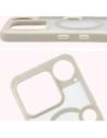 Etui z pierścieniem magnetycznym Bizon Case MatteO do Nothing Phone (3) przydymione-beżowe