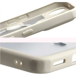 Etui z pierścieniem magnetycznym Bizon Case MatteO do Nothing Phone (3) przydymione-beżowe