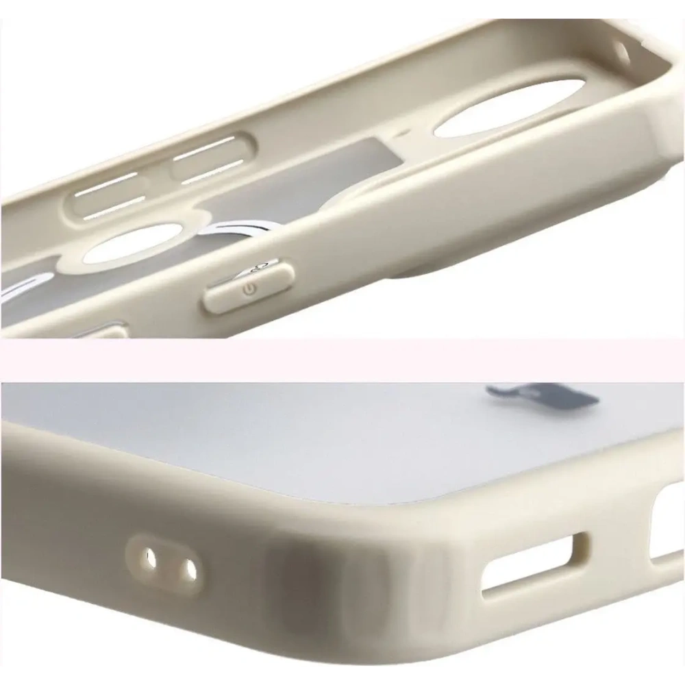 Etui z pierścieniem magnetycznym Bizon Case MatteO do Nothing Phone (3) przydymione-beżowe